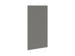 Outlet Estor plisado antracita 110x200 cm ancho tela 109,4 cm Gris