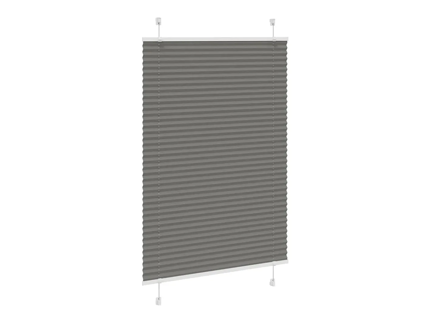 Estor plisado antracita 95x150 cm ancho tela 94,4 cm Gris Best