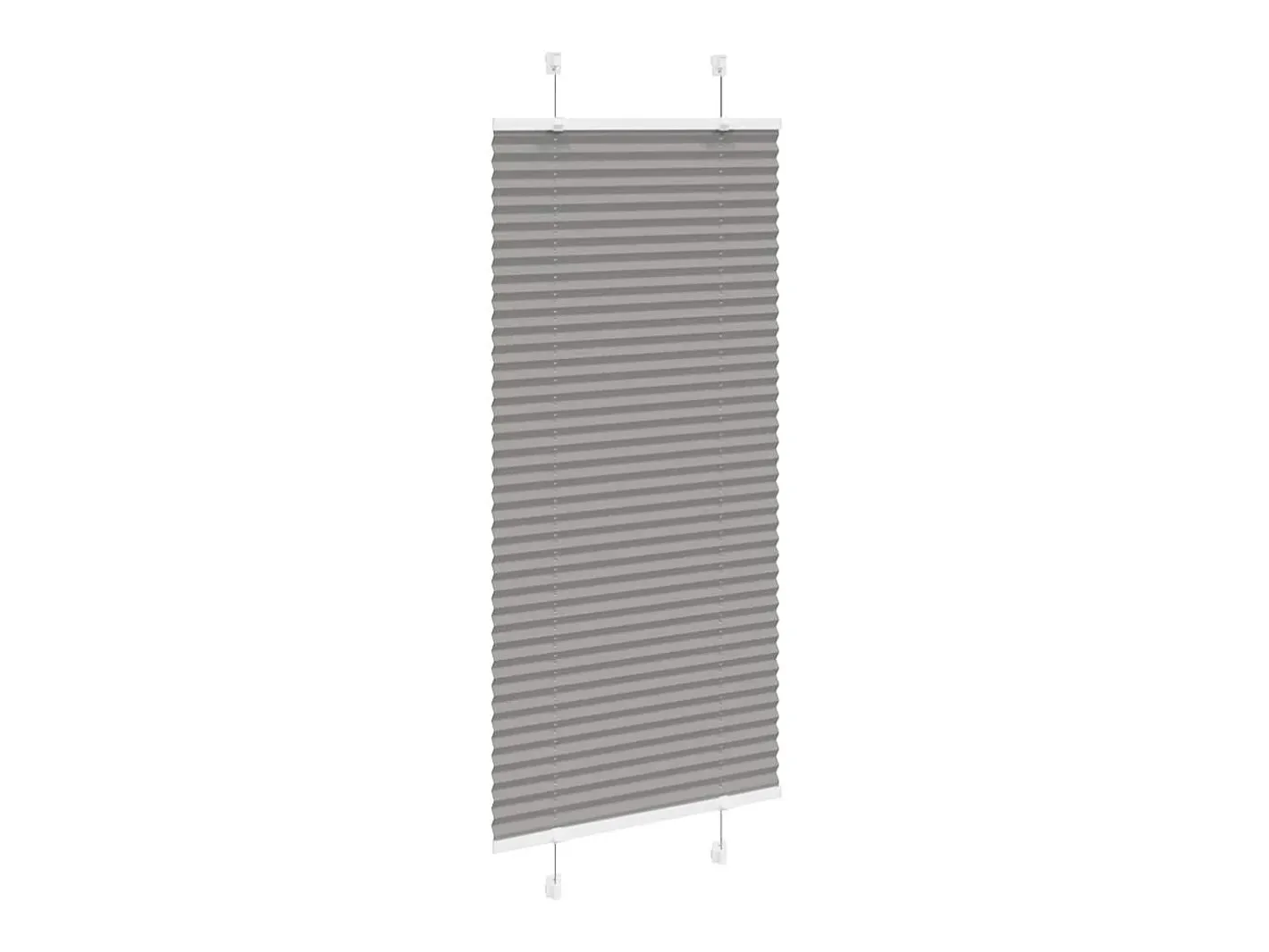 Ropa De Casa-Estor plisado antracita 65x100 cm ancho tela 64,4 cm Gris