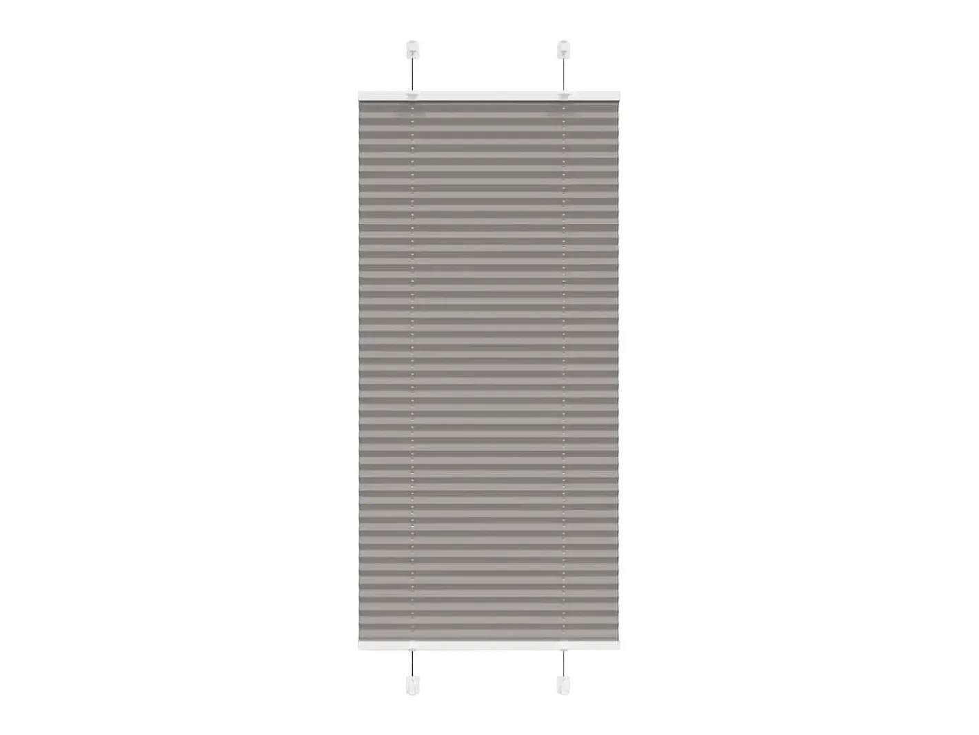 Ropa De Casa-Estor plisado antracita 65x100 cm ancho tela 64,4 cm Gris