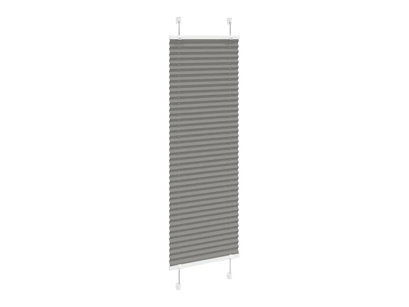 Estor plisado antracita 45x100 cm ancho tela 44,4 cm Gris Hot