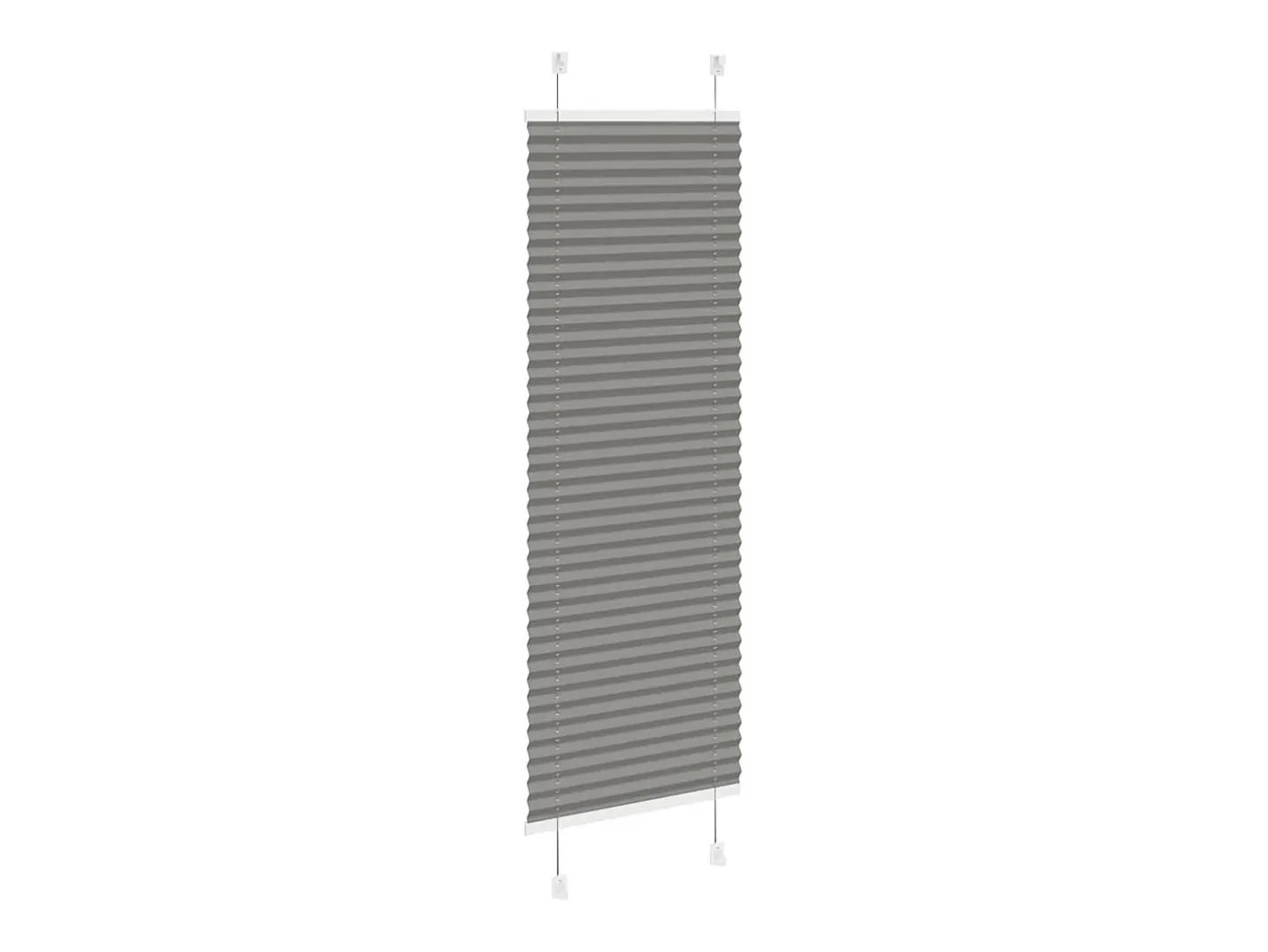 Estor plisado antracita 45x100 cm ancho tela 44,4 cm Gris Hot