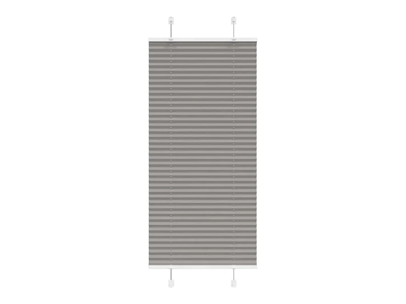 Estor plisado antracita 60x100 cm ancho tela 59,4 cm Gris Sale