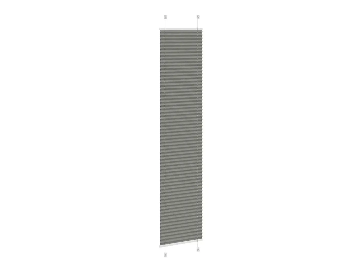 Estor plisado antracita 45x200 cm ancho tela 44,4 cm Gris Best