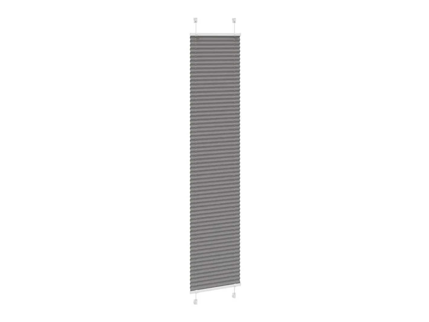 Estor plisado antracita 45x200 cm ancho tela 44,4 cm Gris Best