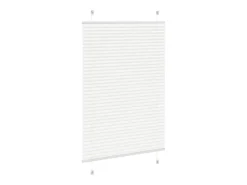 Online Estor plisado 100x100 cm ancho tela 99,4cm poliéster Blanco