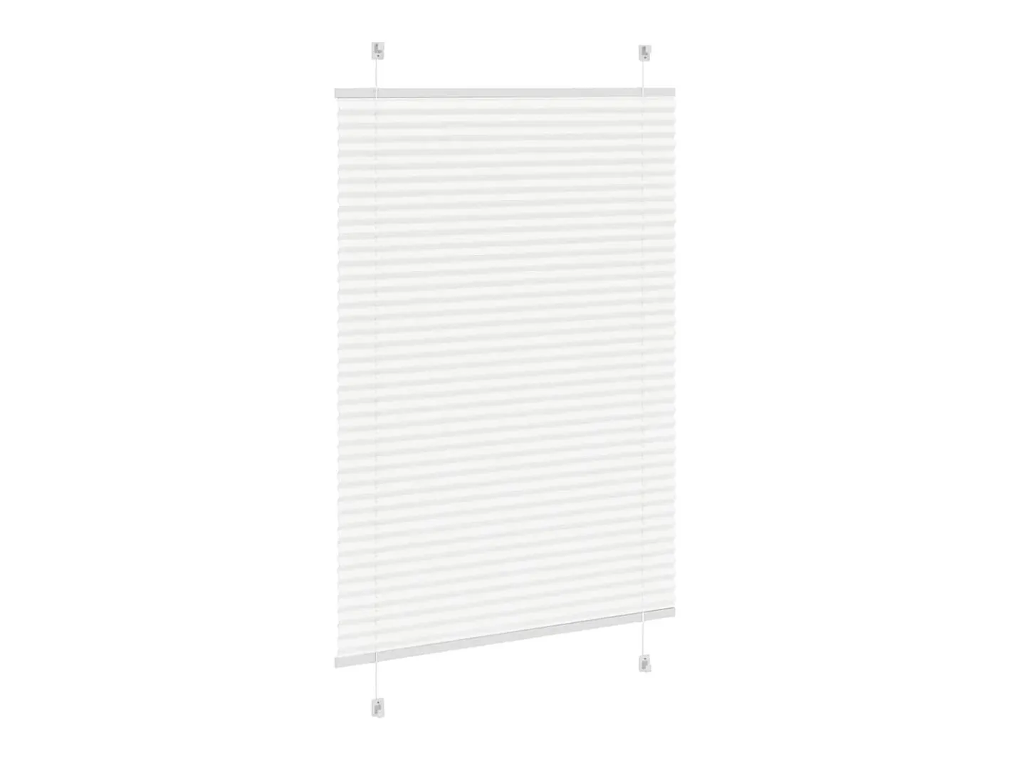 Online Estor plisado 100x100 cm ancho tela 99,4cm poliéster Blanco