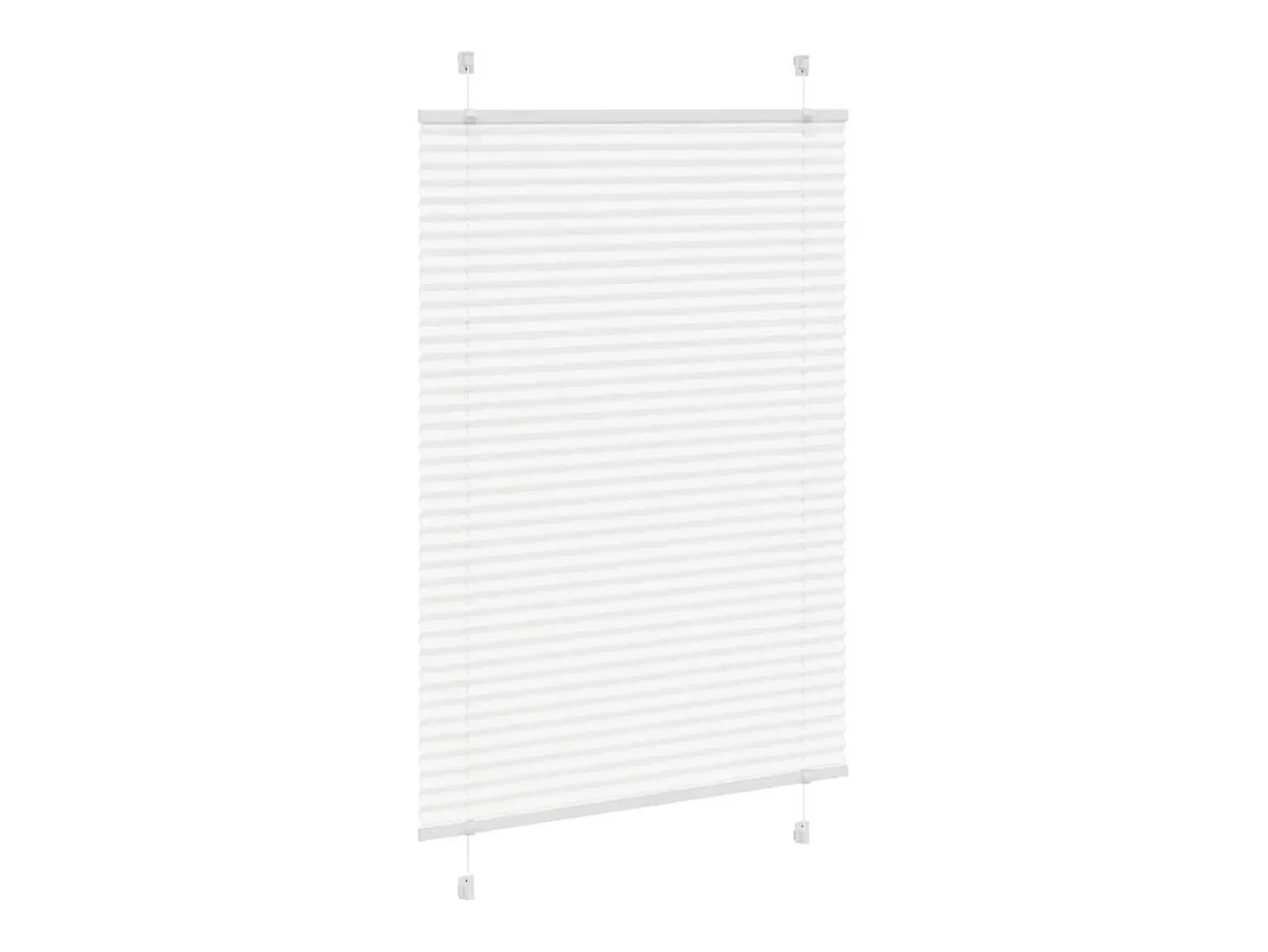 Online Estor plisado 100x100 cm ancho tela 99,4cm poliéster Blanco