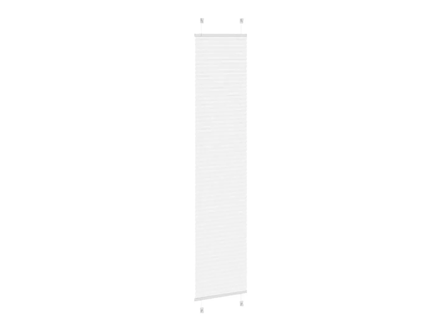 Discount Estor plisado 45x200 cm ancho tela 44,4 cm poliéster Blanco