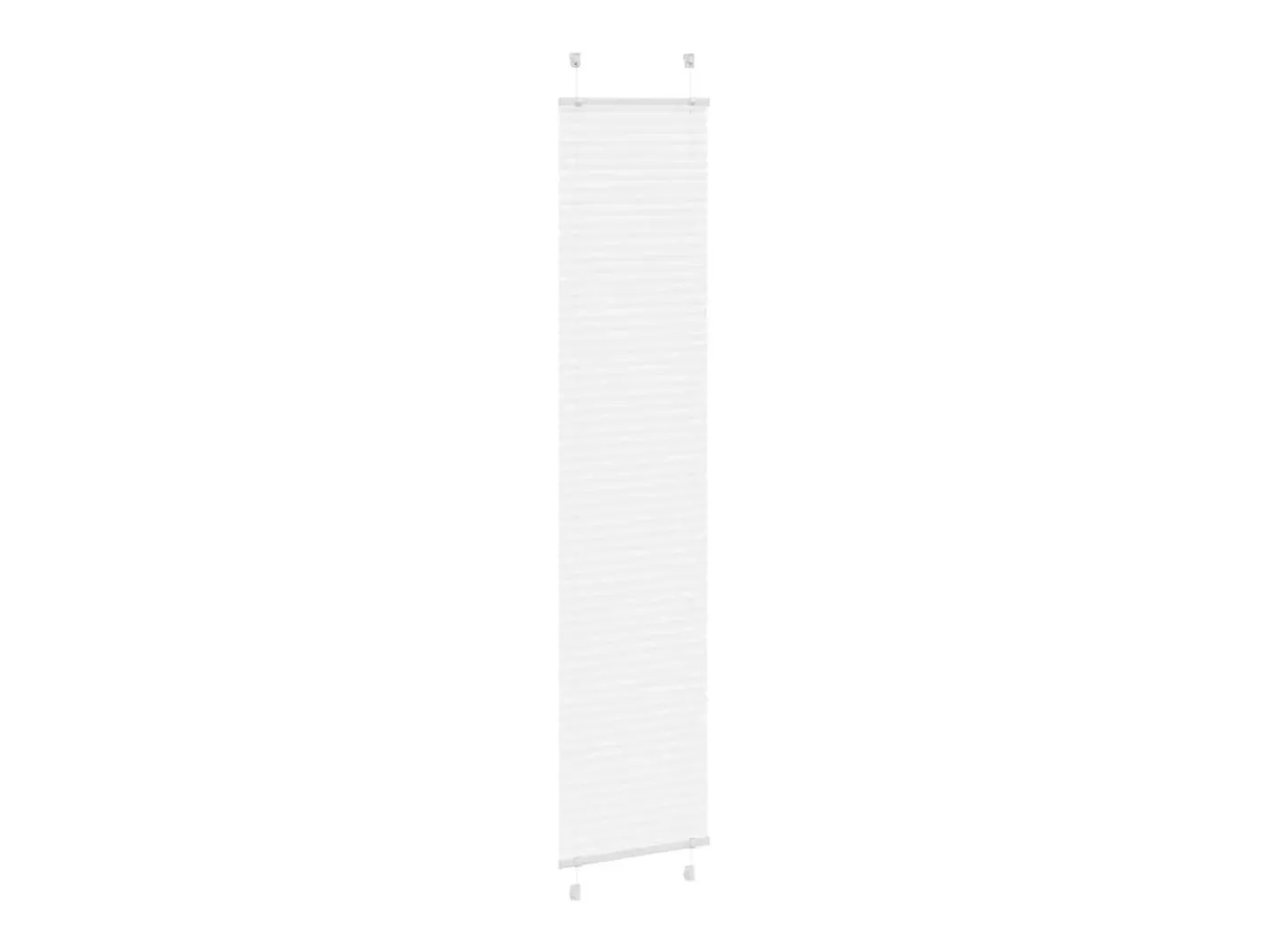 Discount Estor plisado 45x200 cm ancho tela 44,4 cm poliéster Blanco