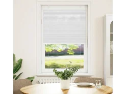 Estor plisado 75x150 cm ancho tela 74,4 cm poliéster Blanco Hot