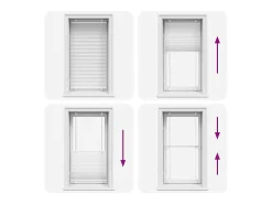 Estor plisado 70x100 cm ancho tela 69,4 cm poliéster Blanco Online