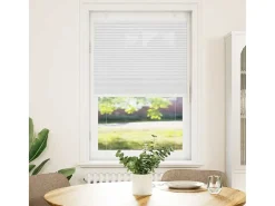 Ropa De Casa-Estor plisado 75x100 cm ancho tela 74,4 cm poliéster Blanco
