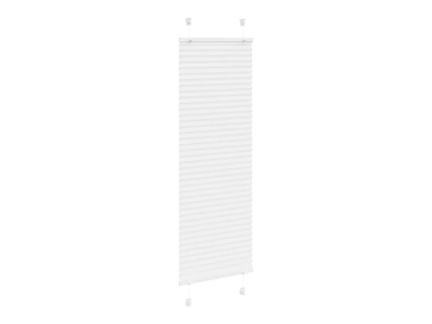 Estor plisado 50x100 cm ancho tela 49,4 cm poliéster Blanco Hot