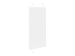 Ropa De Casa-Estor plisado 65x100 cm ancho tela 64,4 cm poliéster Blanco
