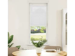 Ropa De Casa-Estor plisado 45x100 cm ancho tela 44,4 cm poliéster Blanco