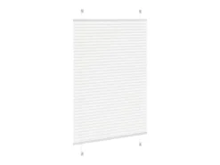 Estor plisado 95x100 cm ancho tela 94,4 cm poliéster Blanco New