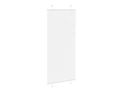 Ropa De Casa-Estor plisado 90x200 cm ancho tela 89,4 cm poliéster Blanco