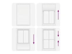 Estor plisado 115x200cm ancho tela 114,4cm poliéster Blanco Outlet