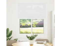 New Estor plisado 110x100cm ancho tela 109,4cm poliéster Blanco