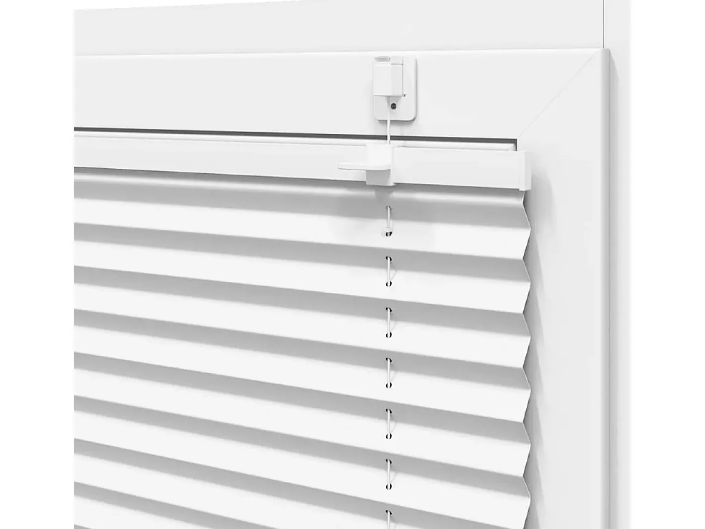 Ropa De Casa-Estor plisado 120x150cm ancho tela 119,4cm poliéster Blanco