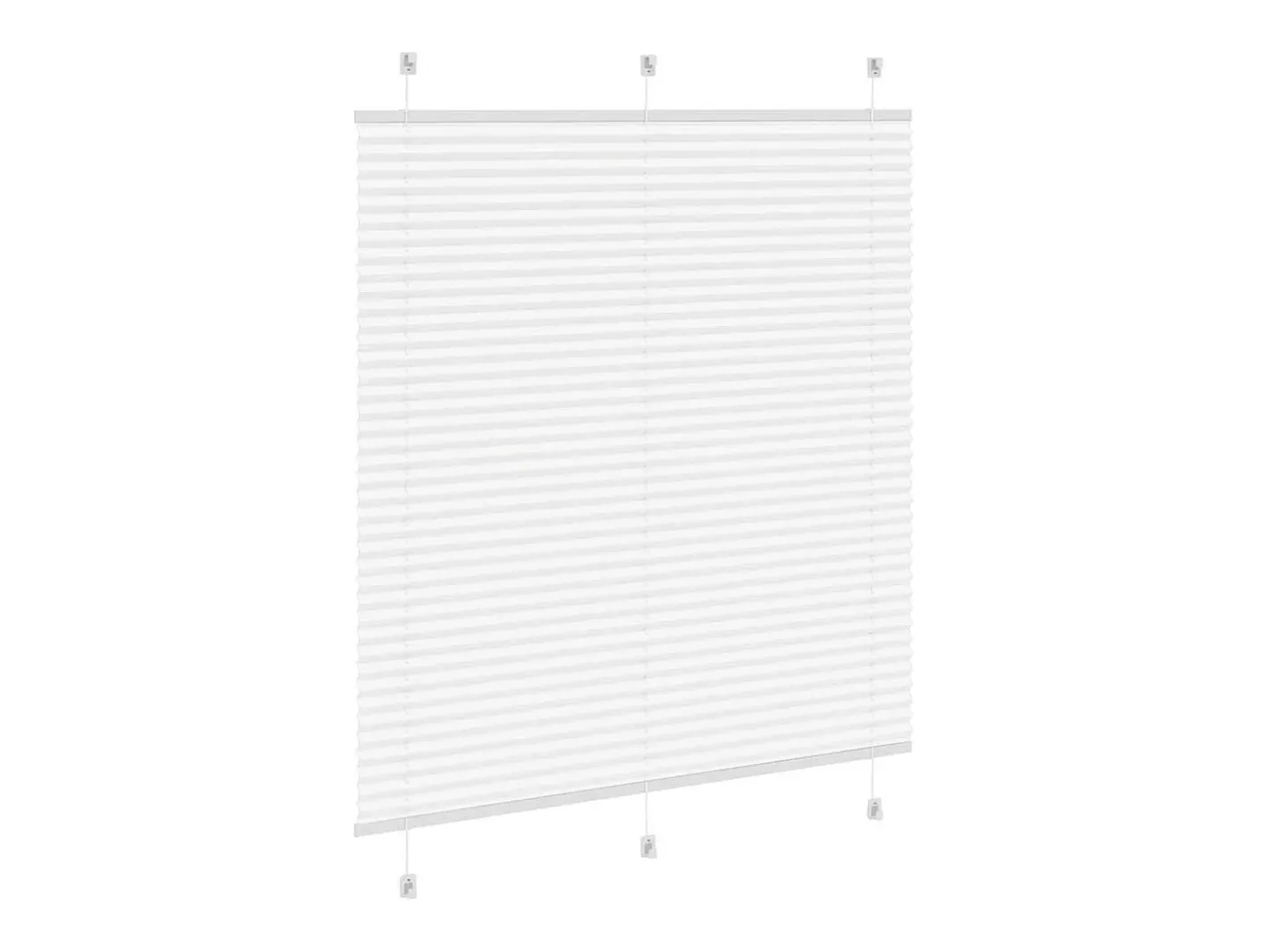 Ropa De Casa-Estor plisado 120x150cm ancho tela 119,4cm poliéster Blanco