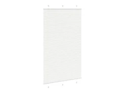 Estor plisado 120x200cm ancho tela 119,4cm poliéster Blanco Clearance