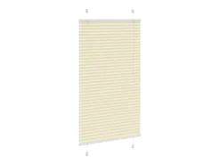 Ropa De Casa-Estor plisado color 70x100 cm ancho tela 69,4 cm poliéster Crema