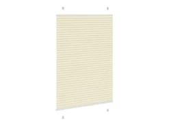 Ropa De Casa-Estor plisado color 95x150 cm ancho tela 94,4 cm poliéster Crema