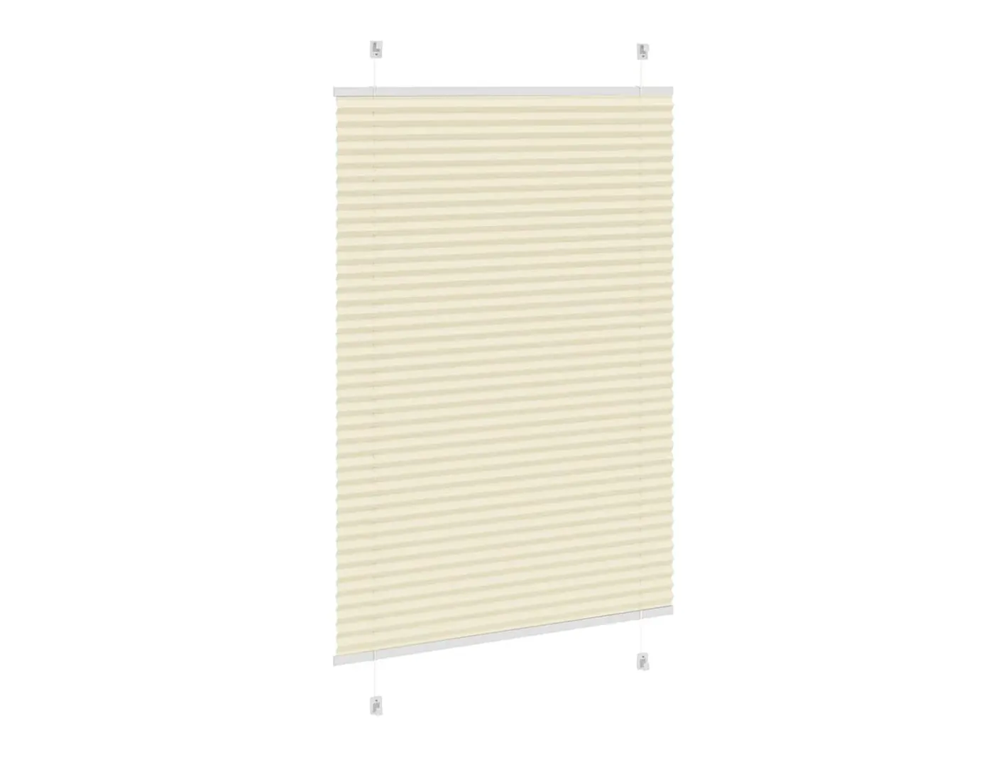 Ropa De Casa-Estor plisado color 95x150 cm ancho tela 94,4 cm poliéster Crema