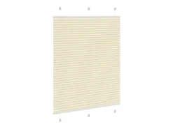 Estor plisado color 105x150cm ancho tela 104,4cm poliéster Crema New