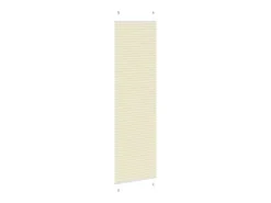 New Estor plisado color 65x200 cm ancho tela 64,4 cm poliéster Crema