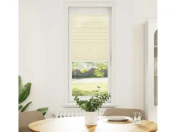 Estor plisado color 50x150 cm ancho tela 49,4 cm poliéster Crema