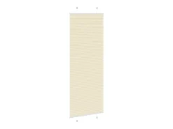 Estor plisado color 70x200 cm ancho tela 69,4 cm poliéster Crema Clearance