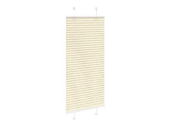 Ropa De Casa-Estor plisado color 65x150 cm ancho tela 64,4 cm poliéster Crema