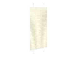 Ropa De Casa-Estor plisado color 65x150 cm ancho tela 64,4 cm poliéster Crema