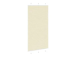 Estor plisado color 105x200cm ancho tela 104,4cm poliéster Crema New