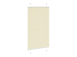 Sale Estor plisado color 70x150 cm ancho tela 69,4 cm poliéster Crema