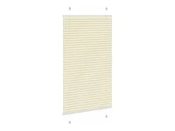 Sale Estor plisado color 70x150 cm ancho tela 69,4 cm poliéster Crema