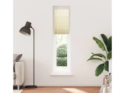 Ropa De Casa-Estor plisado color 50x200 cm ancho tela 49,4 cm poliéster Crema