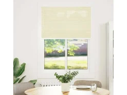 Estor plisado color 100x150 cm ancho tela 99,4cm poliéster Crema Hot