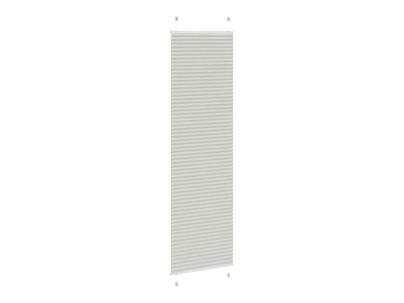 Best Estor plisado claro 65x200 cm ancho tela 64,4 cm Gris