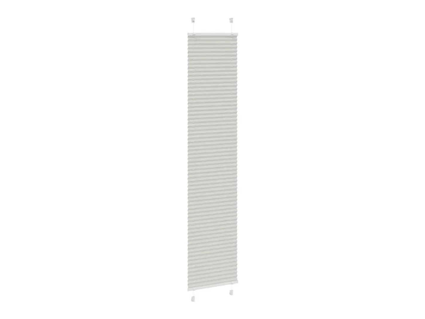 Estor plisado claro 50x200 cm ancho tela 49,4 cm Gris New