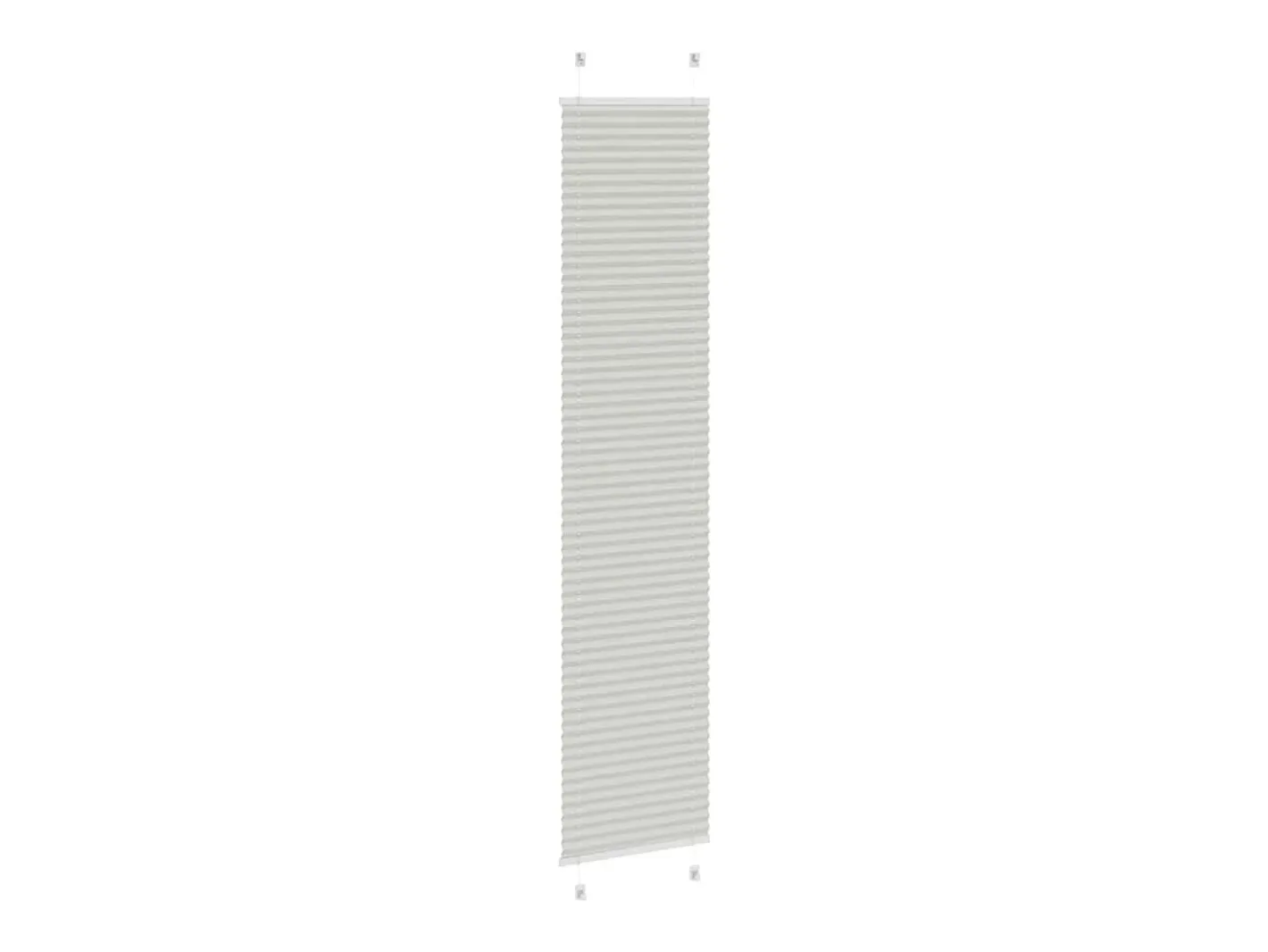 Estor plisado claro 50x200 cm ancho tela 49,4 cm Gris New