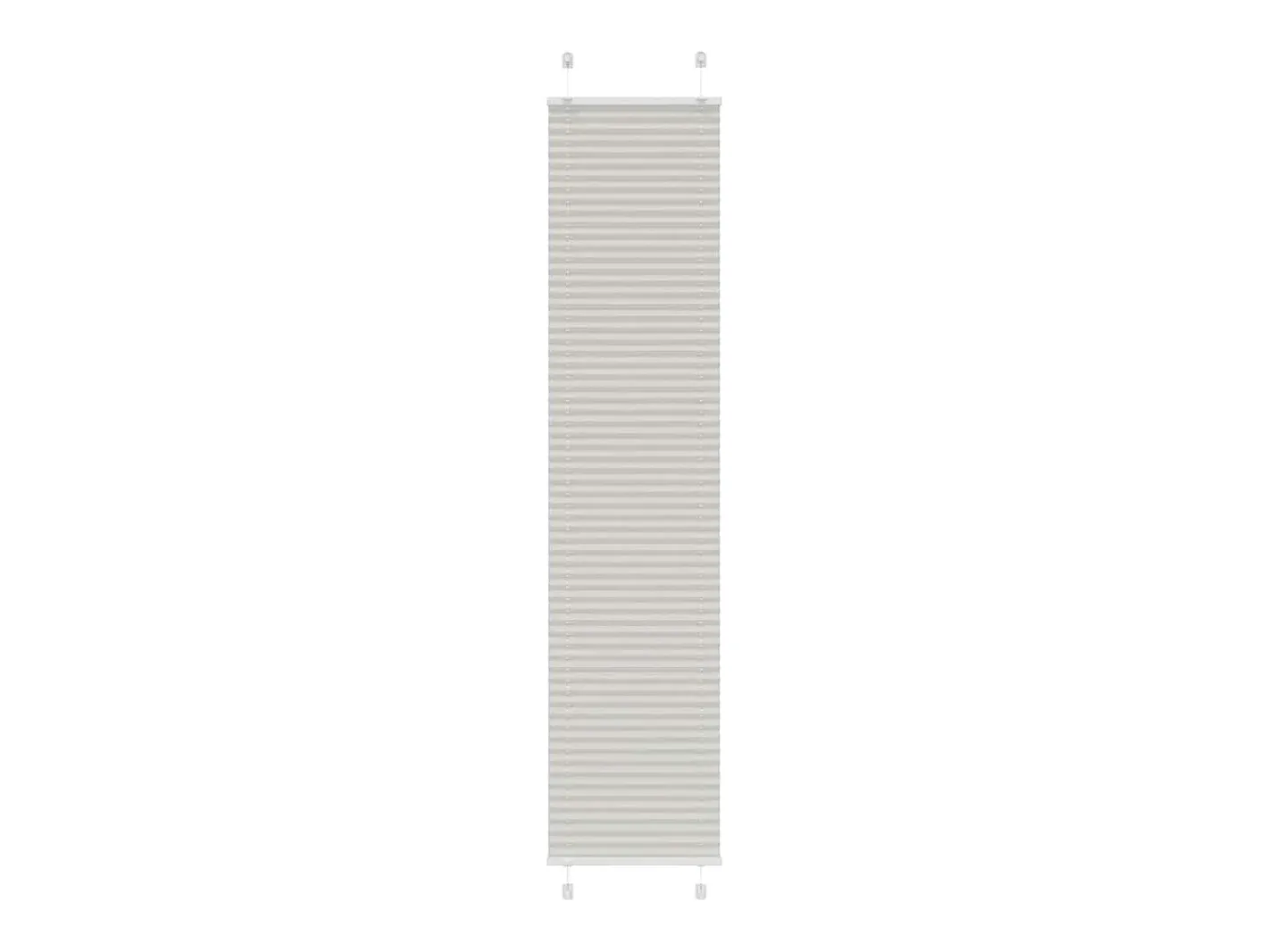 Estor plisado claro 50x200 cm ancho tela 49,4 cm Gris New