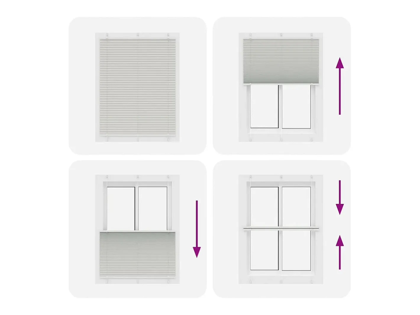 Ropa De Casa-Estor plisado claro 105x150cm ancho tela 104,4cm Gris