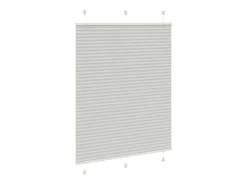 Ropa De Casa-Estor plisado claro 105x150cm ancho tela 104,4cm Gris