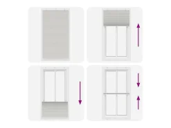 Ropa De Casa-Estor plisado claro 110x200cm ancho tela 109,4cm Gris