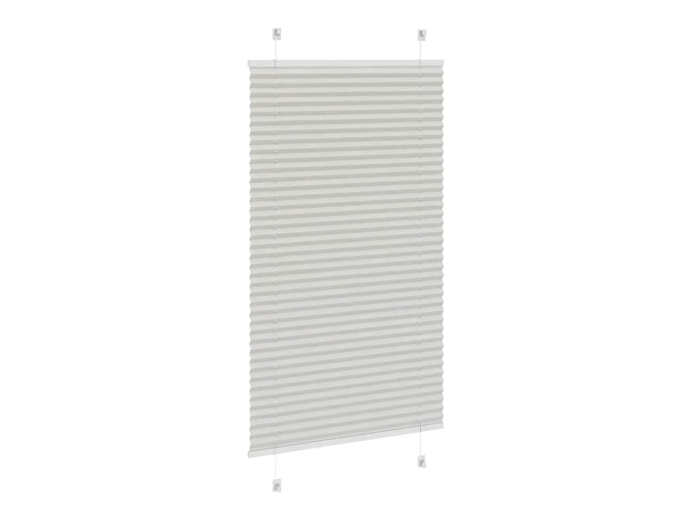 Estor plisado claro 70x100 cm ancho tela 69,4 cm Gris Clearance