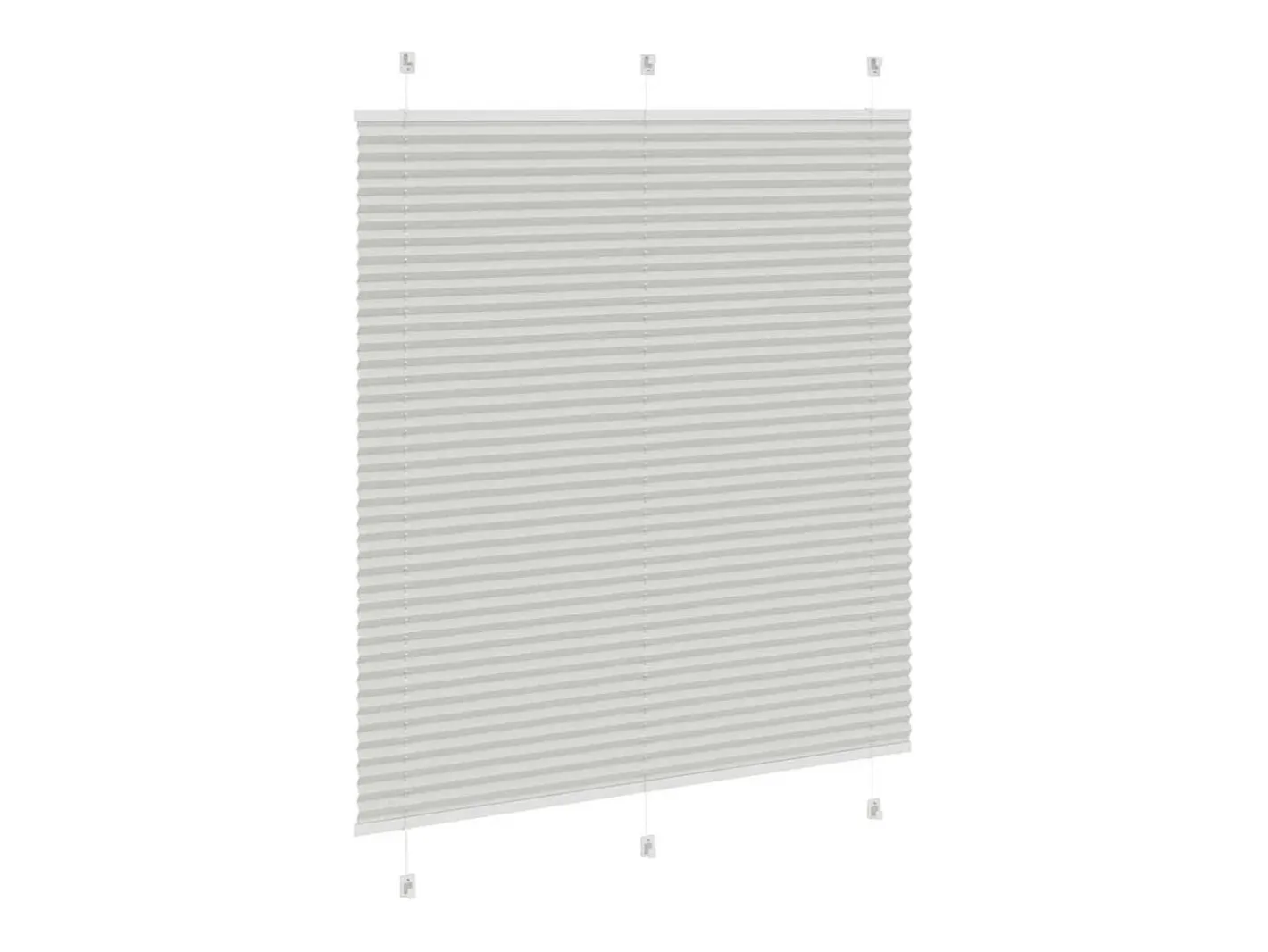 Ropa De Casa-Estor plisado claro 115x100cm ancho tela 114,4cm Gris